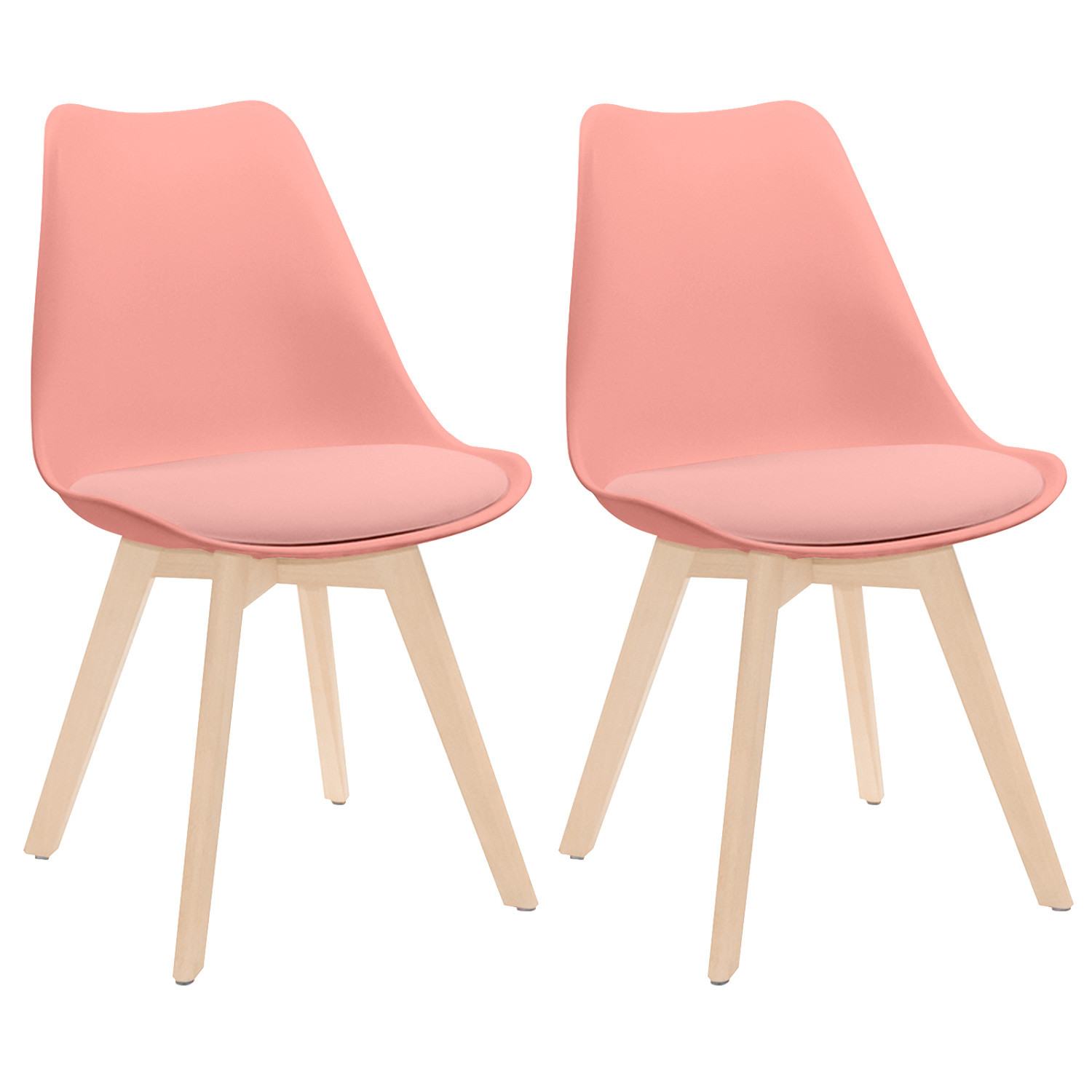 Pack 2 Sillas de Comedor Estilo Nórdico Daria 83x55x48cm Thinia Home Sillas de Comedor 1